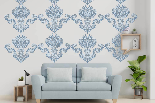 Our Flawless Stencil Wall Painting Process