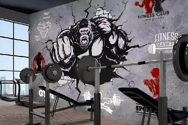 Gym and Fitness Center Painting